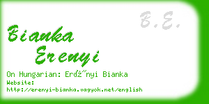 bianka erenyi business card